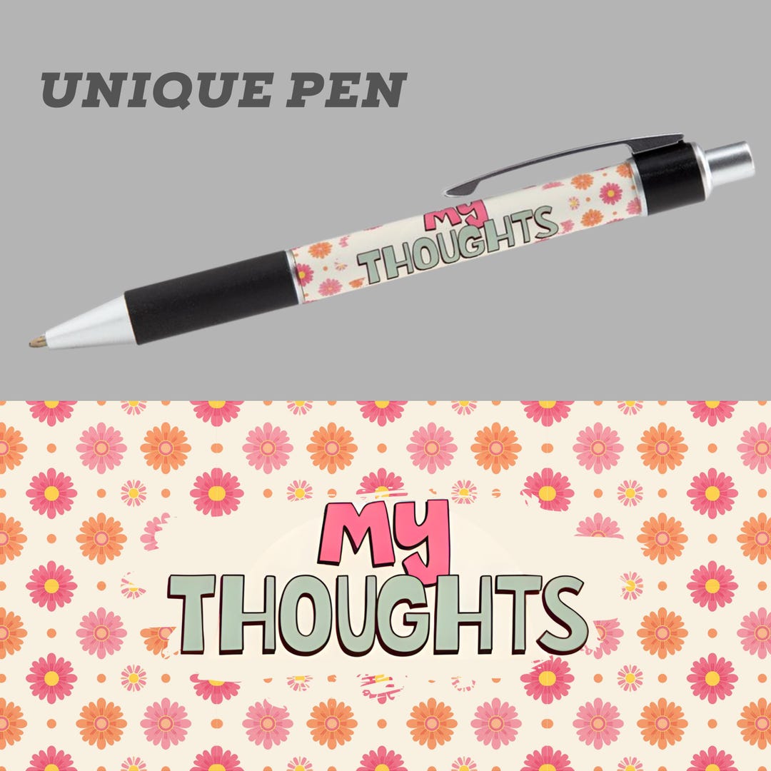 Overthinking Pens My Thoughts Pen Funny Writing Pen Gift for Overthinkers Cute Stationery ...