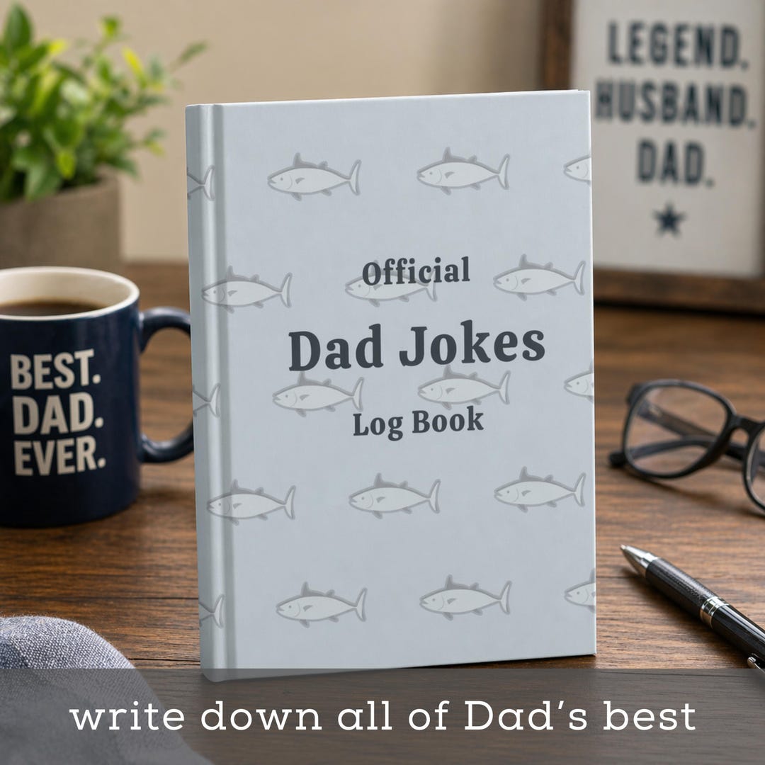 Dad Jokes Journal Log Book Funny Unique Gift for Father’s Day for ...