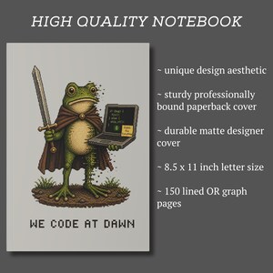 Computer Science Notebook Programming Coding Student Gift STEM Robotics Team Journal Computer Science School Supplies Software Engineering image 3