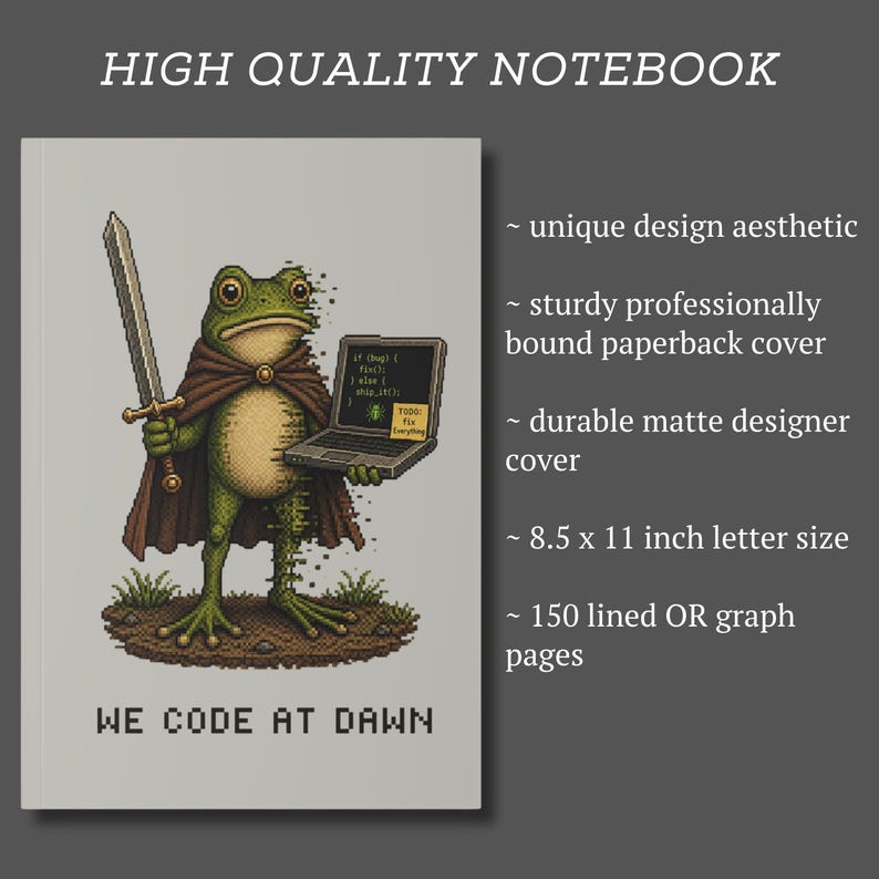 Computer Science Notebook Programming Coding Student Gift STEM Robotics Team Journal Computer Science School Supplies Software Engineering image 3