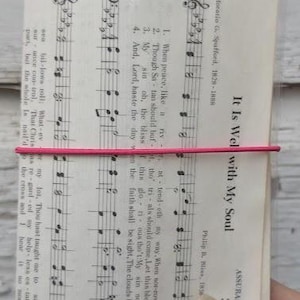 Hymnal traveler's Notebook Cover, Laminated TN, Double sided passport journal, Elastic Closure