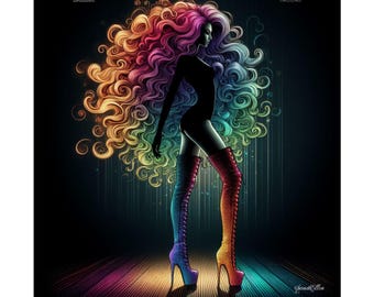 Square Poster: Siren of the Spectrum Series Poster