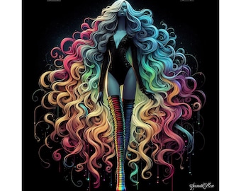 Square Poster:Siren of the Spectrum Series Poster