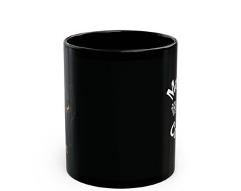 Black Nope Cat Mug, Morning Coffee (11oz or 15oz)