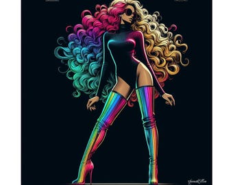 Square Poster:Siren of the Spectrum Series Poster