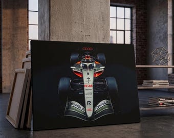 Formula 1 Canvas Print Racing Car Wall Art Motorsport Decor Modern Man Cave Gift