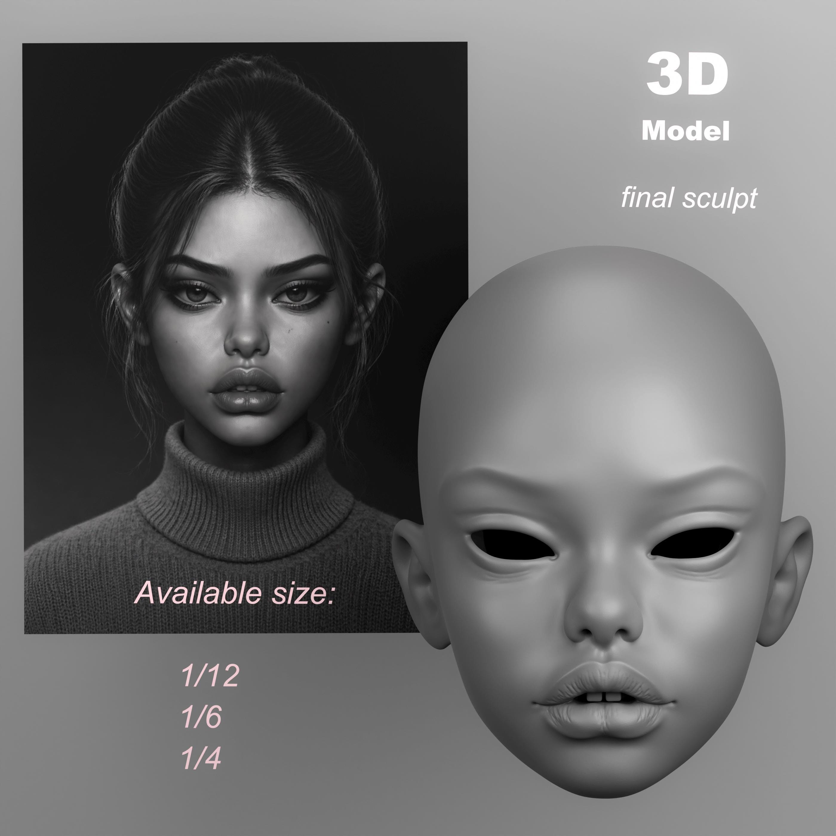 1 6 doll head - Etsy 日本