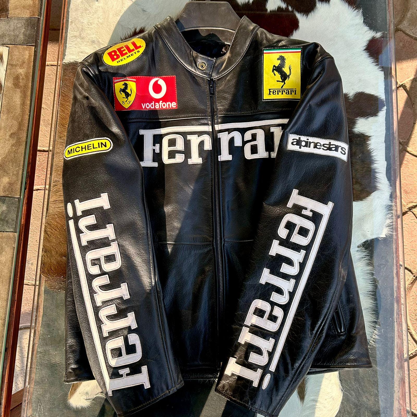 Leather ferrari jacket - Etsy 日本