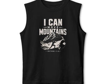 Ich kann Berge versetzen Tanktop | Berg Grafik Trainings Tank