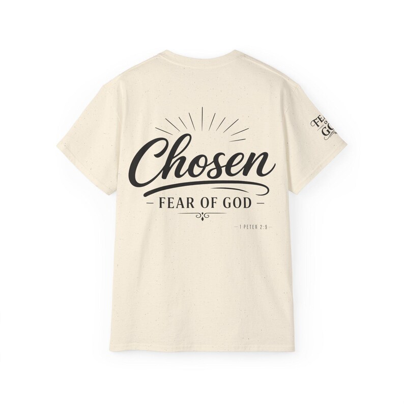 Chosen Fear of God T-Shirt | 1 Peter 2:9 Christian Scripture Tee image 8