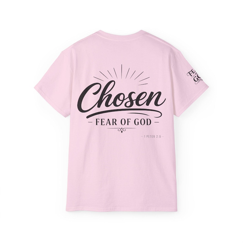 Chosen Fear of God T-Shirt | 1 Peter 2:9 Christian Scripture Tee image 12