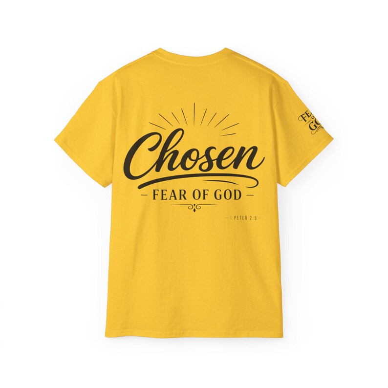 Chosen Fear of God T-Shirt | 1 Peter 2:9 Christian Scripture Tee image 9