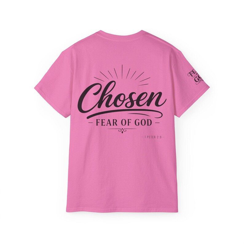 Chosen Fear of God T-Shirt | 1 Peter 2:9 Christian Scripture Tee image 13