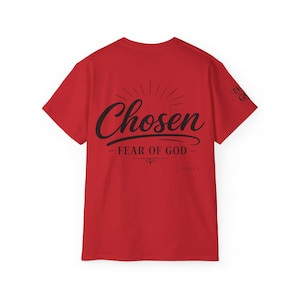 Chosen Fear of God T-Shirt | 1 Peter 2:9 Christian Scripture Tee image 15