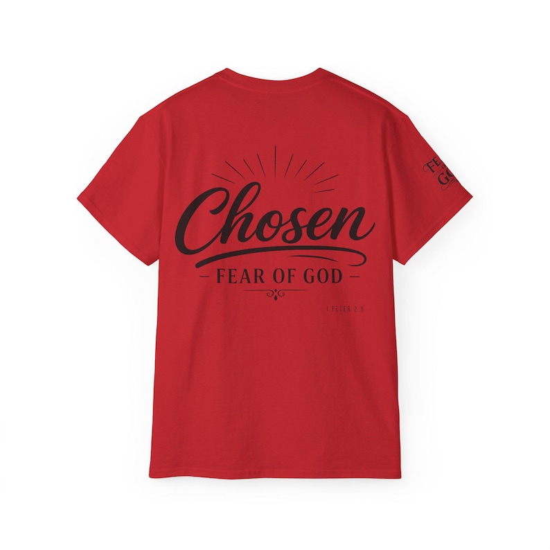 Chosen Fear of God T-Shirt | 1 Peter 2:9 Christian Scripture Tee image 15
