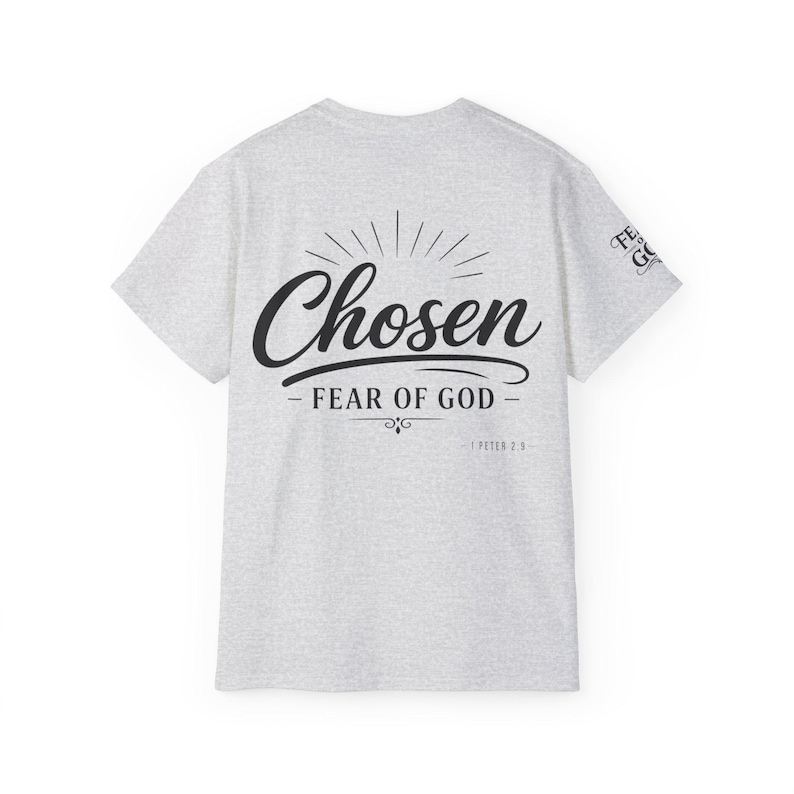 Chosen Fear of God T-Shirt | 1 Peter 2:9 Christian Scripture Tee image 6