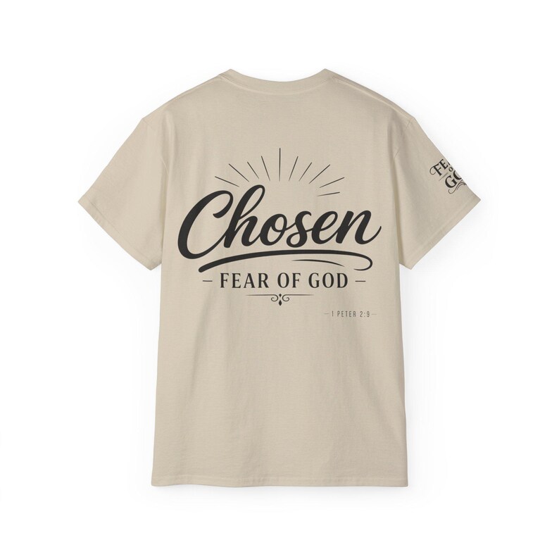 Chosen Fear of God T-Shirt | 1 Peter 2:9 Christian Scripture Tee image 7
