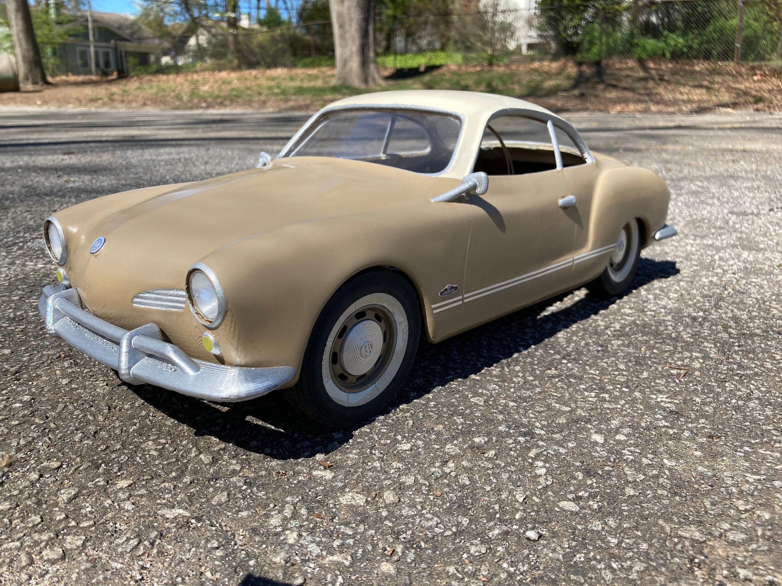 1/8th Scale RC Volkswagen Karmann Ghia 3D Print Files and