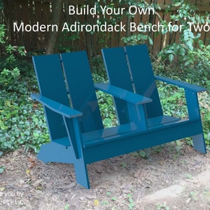 Bauen Sie Ihre eigene moderne Adirondack Bank für zwei