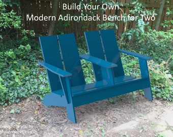 Build Your Own Modern Adirondack Bench for Two