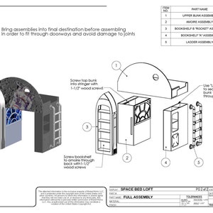 Outer Space Bunk Bed Plans and Instructions. Perfect for your little Astronaut. image 4