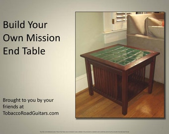 Mission Style End Table, Woodworking Plans and Instructions