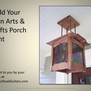 Arts & Crafts Porch Light, Plans and Instructions