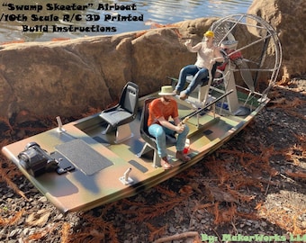 1/10th Scale RC Airboat 3D Printer Files & Instructions