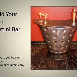 Martini Bar Woodworking Plans and Instructions image 1