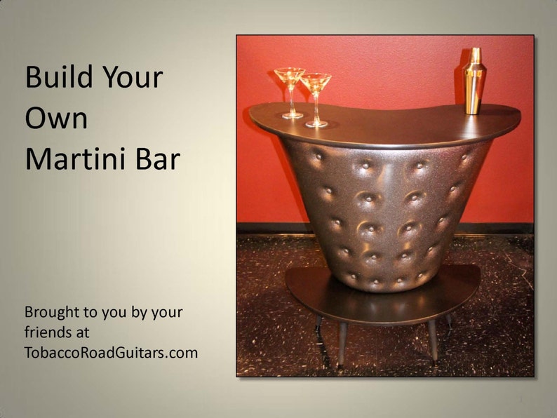 Martini Bar Woodworking Plans and Instructions image 1