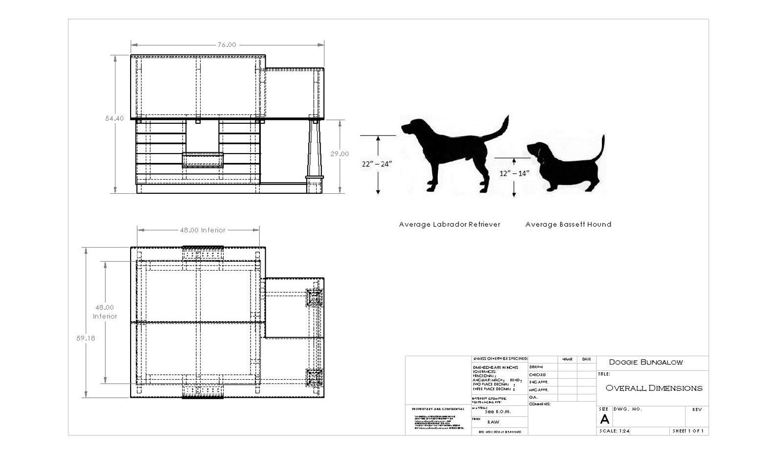 Dog House Bungalow Plans and Instructions Etsy