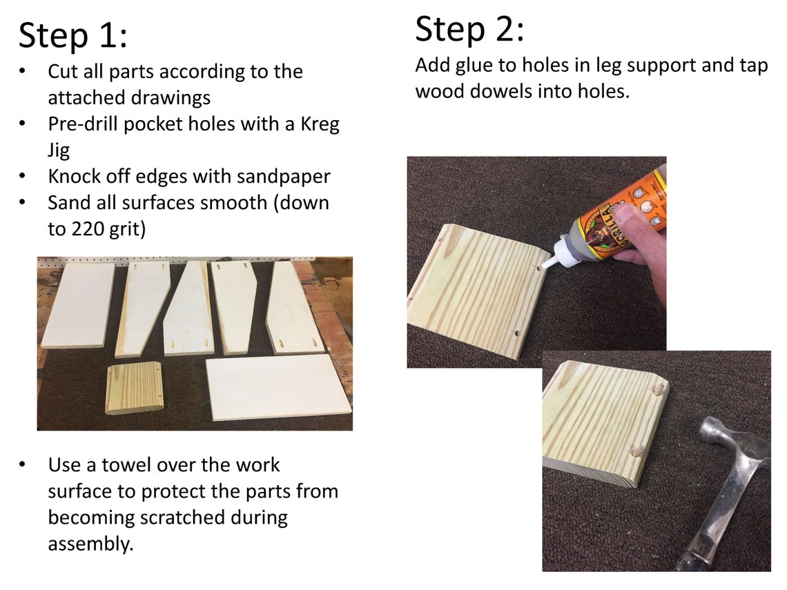 Build Your Own Modern Side Table - Etsy