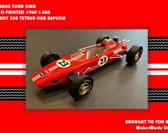 3D Print Your Own 60's era Indy 500 Tether Car Replica