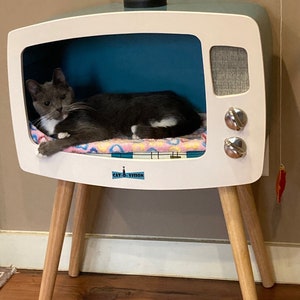 Construisez votre propre lit TV pour chat Cat-O-Vision avec ces plans numériques PDF. image 6