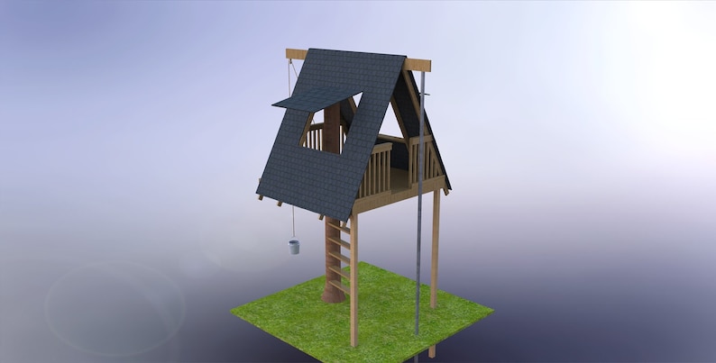 A Frame Tree House, Building Plans and Instructions image 5