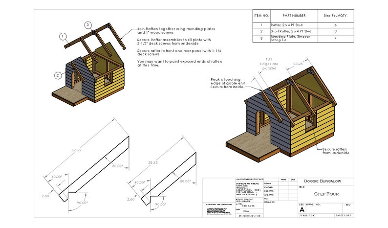 Dog House Bungalow Plans and Instructions image 4