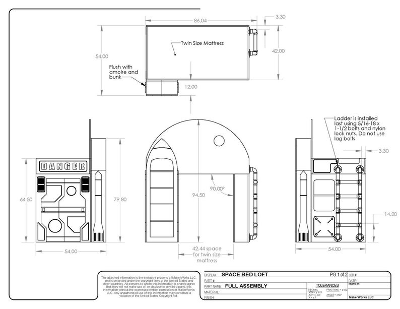 Outer Space Bunk Bed Plans and Instructions. Perfect for your little Astronaut. image 3