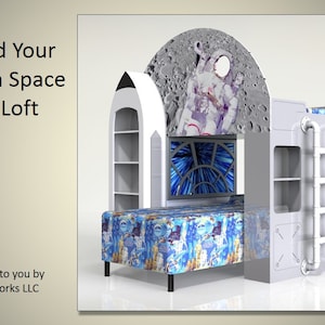 Outer Space Bunk Bed Plans and Instructions. Perfect for your little Astronaut.