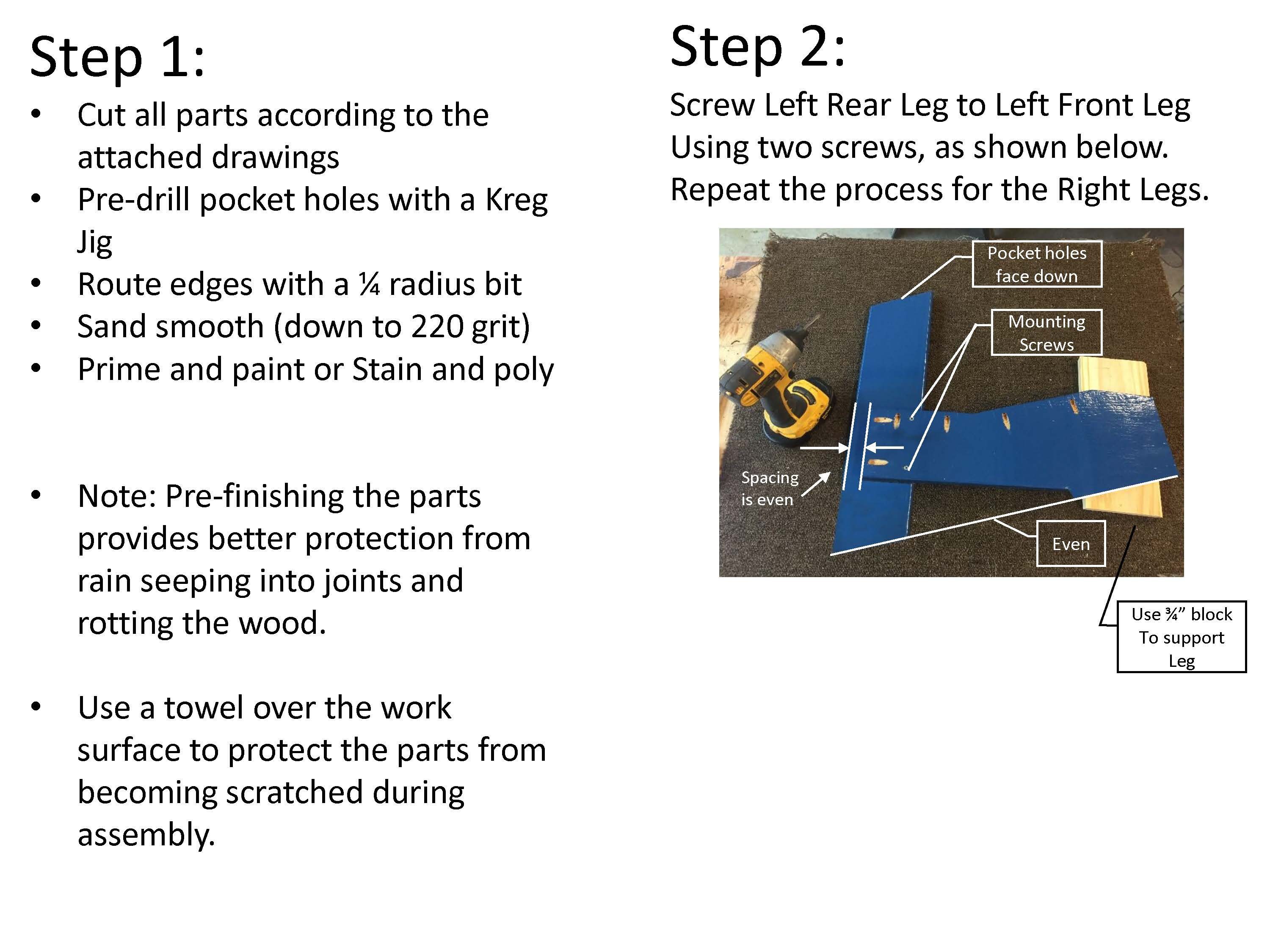 How To Build An Outdoor Bench L-Shaped