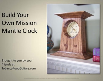 Mission Style Mantel Clock Plans and Instructions