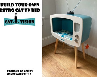 Build Your Own "Cat-O-Vision" Cat TV Bed (with these Digital PDF. Plans)