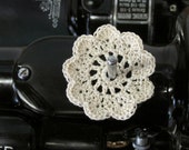 FLAT Spool Pin Doily (2.0 quot ) - NATURAL