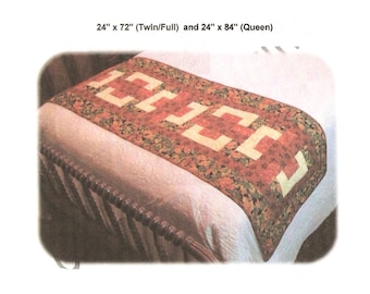 PDF Download - Quilt Pattern - Woven Rails Bed Runner