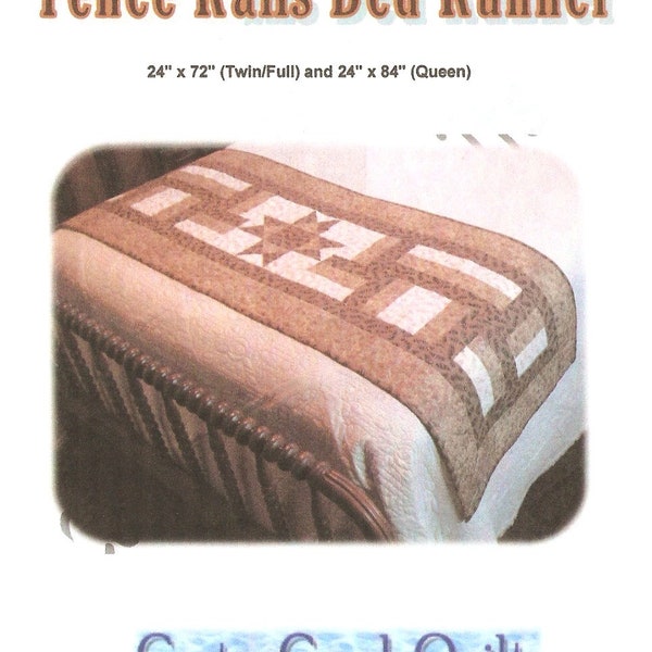 PDF Download - Quilt Pattern - Fence Rails Bed Runner