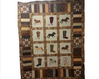 PDF Download - Quilt Pattern - Boots n' Broncs