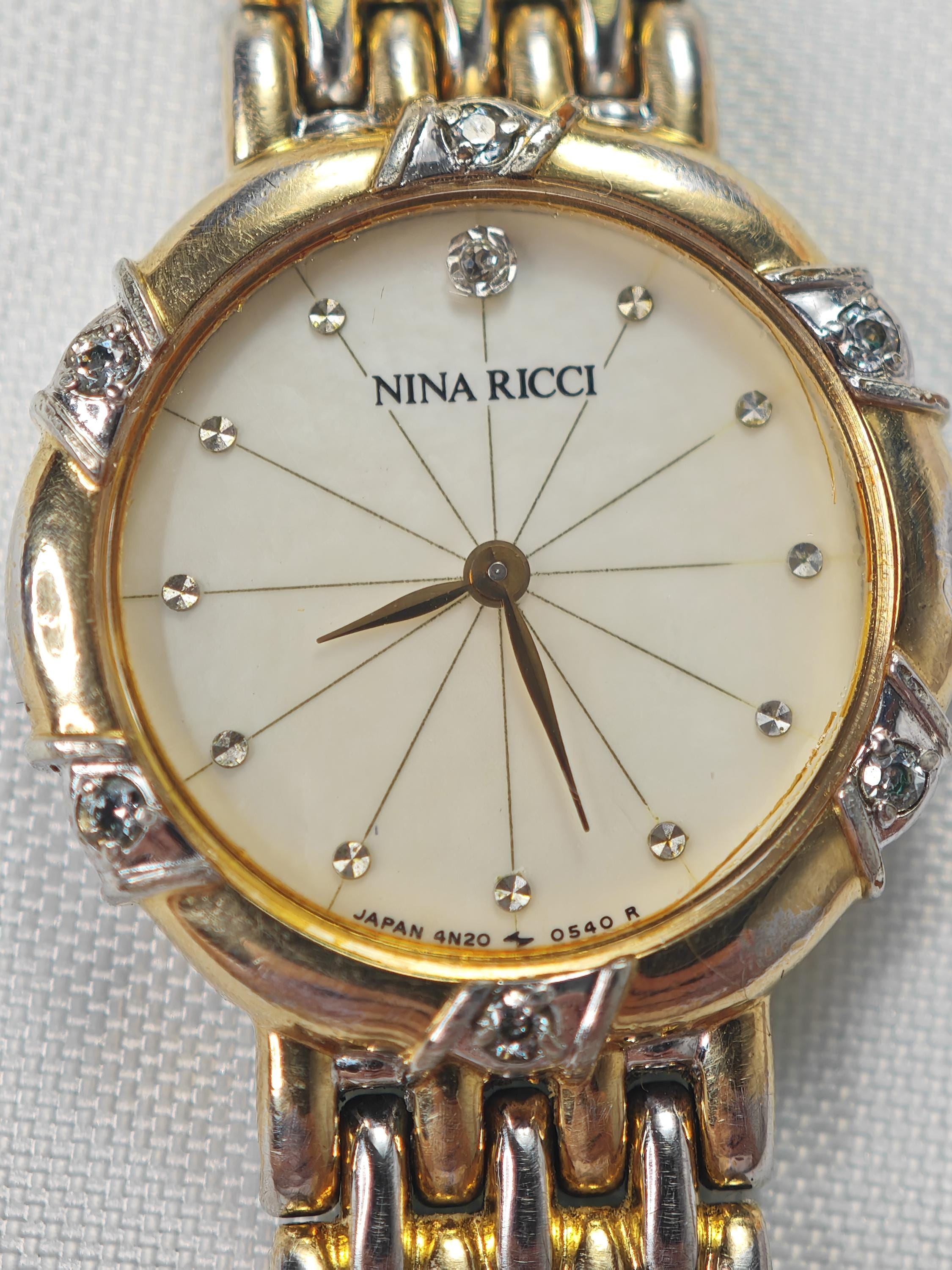 Nina Ricci Vintage Watch – Japan – 4N20 Quartz Movement  display picture 3