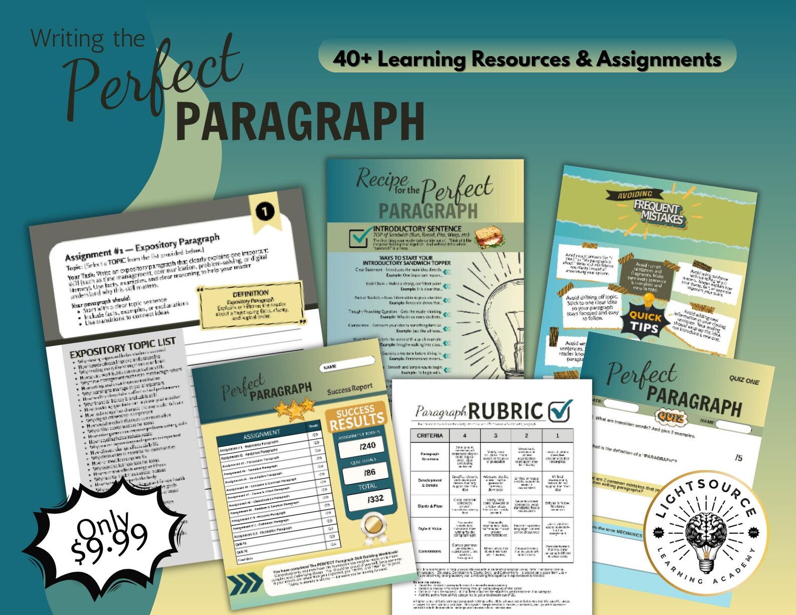 Writing the Perfect Paragraph A Skill Building Workbook - Etsy Canada