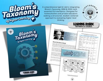 Blooms Taxonomy for Higher Learning - Learning Rubric