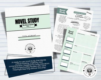 Novel Study Worksheet Packet Vol. 1