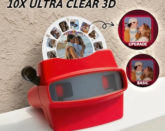 Custom 3D Viewfinder with Reel 10x Ultra Clear Upgraded Photo Viewer, Personalized Picture Gift, Christmas Gift